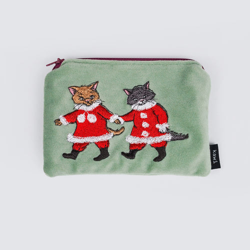 Velvet Pouch : Cat Friends