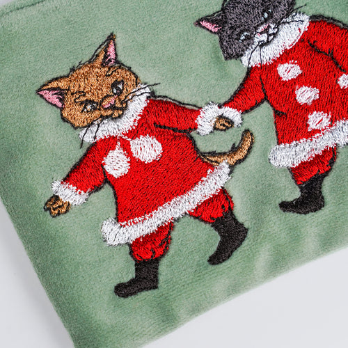 Velvet Pouch : Cat Friends