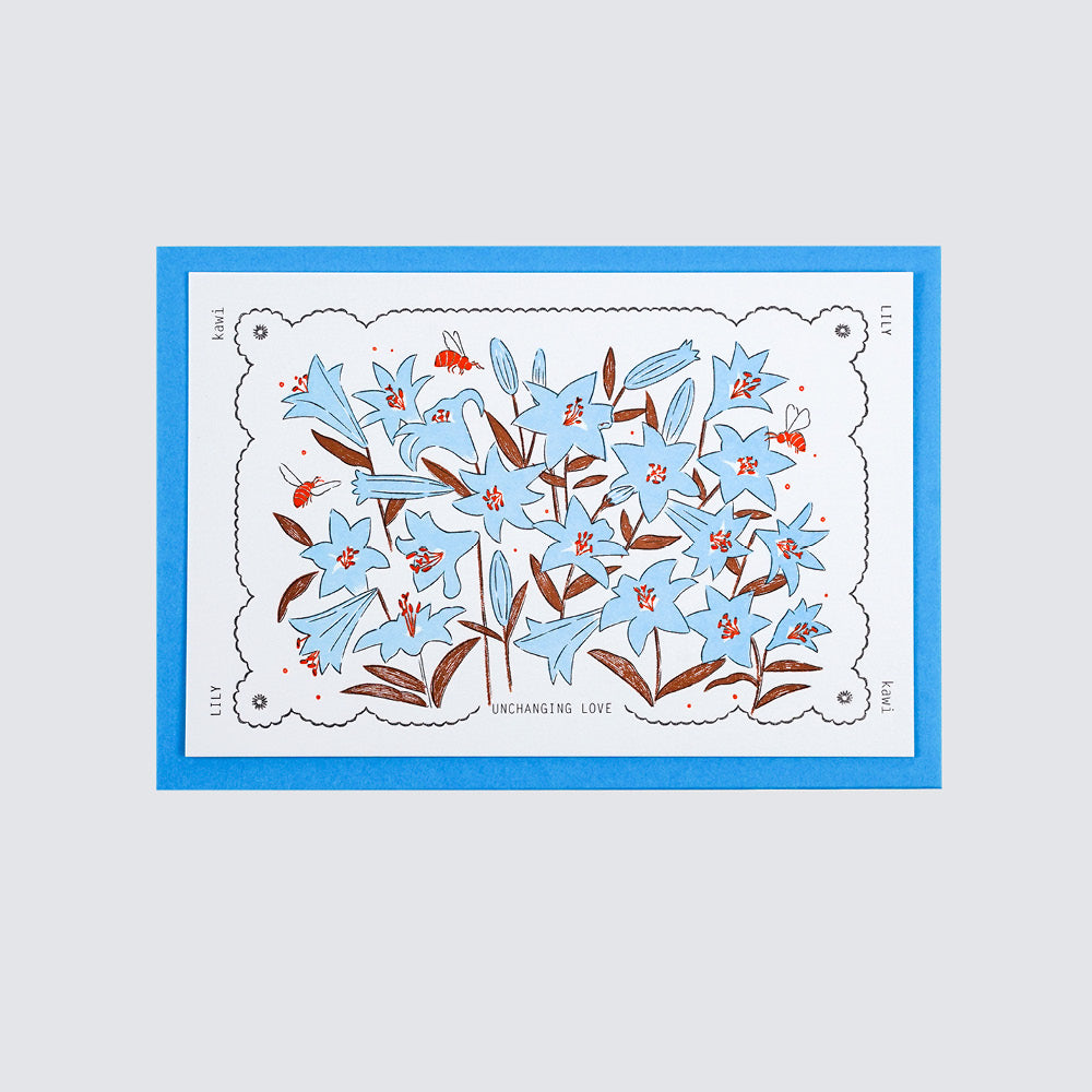 Letterpress card : Lily