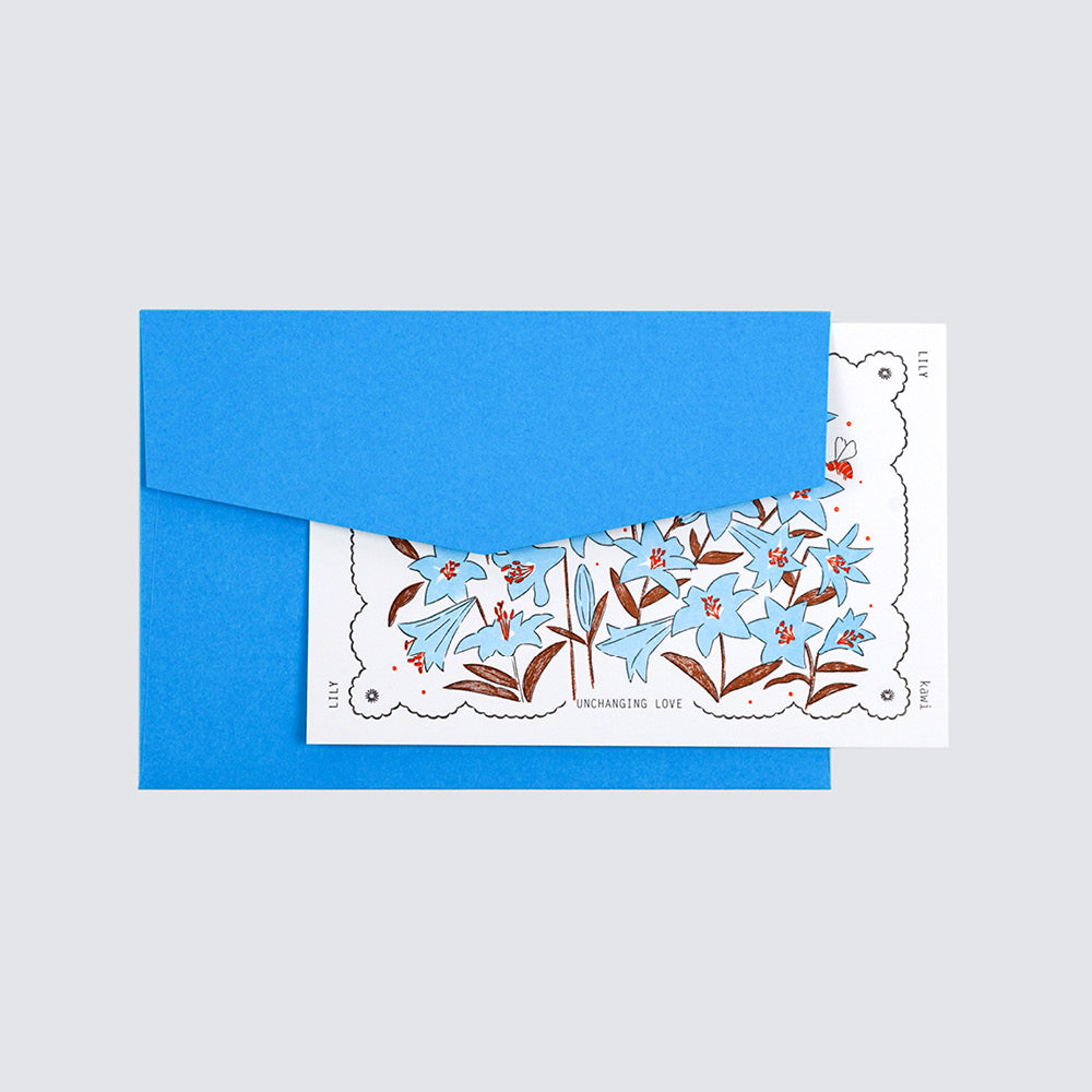 Letterpress card : Lily